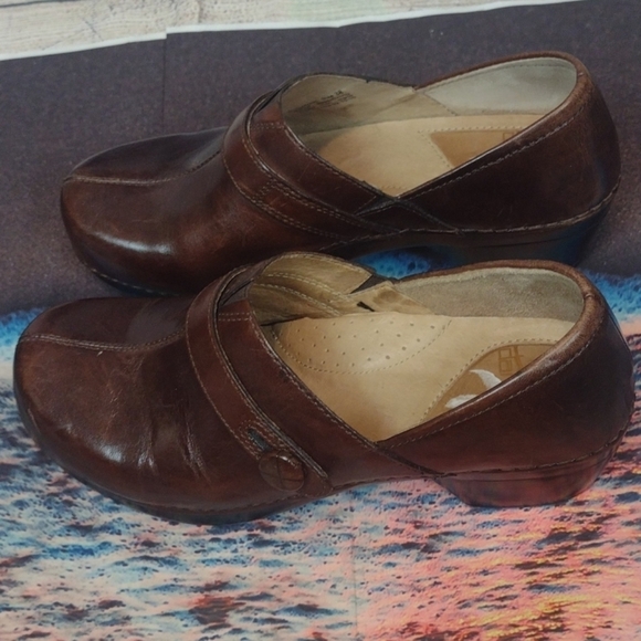 Dansko leather brown clogs size 38 - Picture 3 of 7